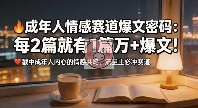 公众号流量主成年人情感心理赛道，流量最大，受众最广的主流赛道之一，平均每2篇就有1篇万爆文章-小栈博客测试网