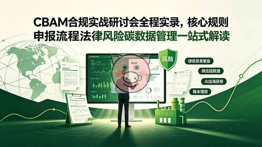 (19235期)CBAM合规实战研讨会全程实录,核心规则申报流程法律风险碳数据管理一站式解读-小栈博客测试网