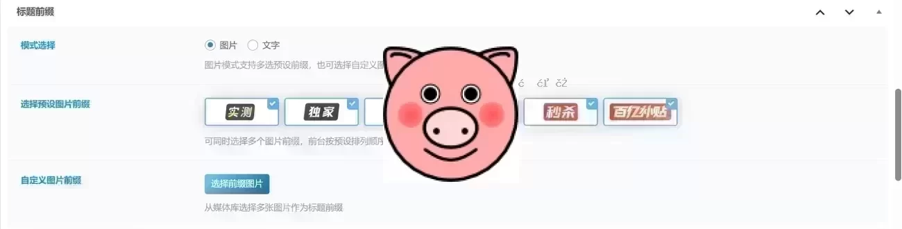 子比主题文章前缀自定义代码示例