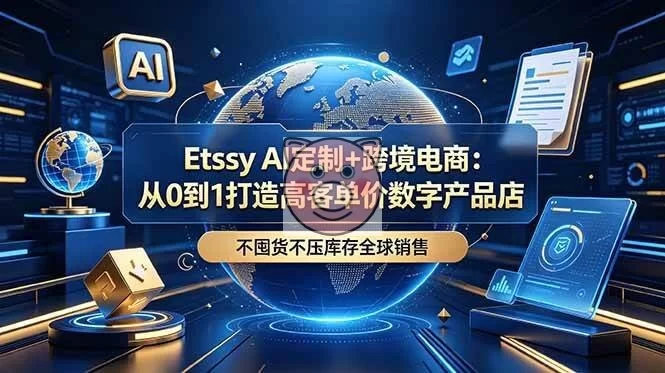 (18974期)Etsy AI定制+跨境电商:从0到1打造高客单价数字产品店,不囤货不压库存全球销售-小栈博客测试网
