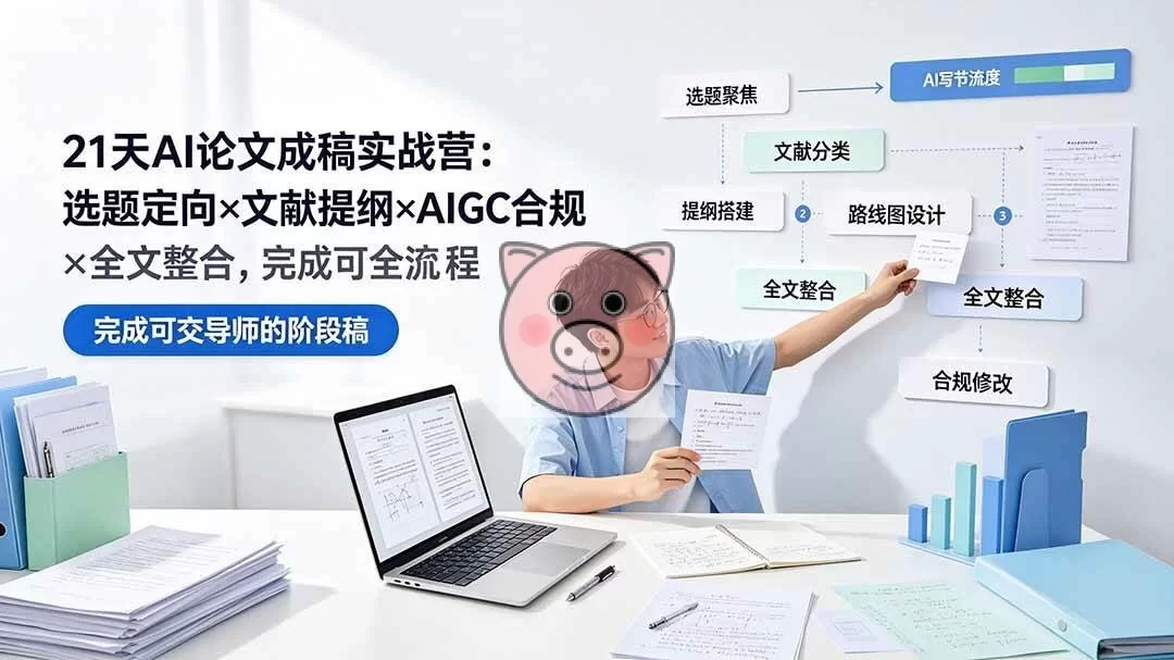 (19334期)21天AI论文成稿实战营:选题定向×文献提纲×AIGC合规×全文整合,完成可交导师的阶段稿-小栈博客测试网