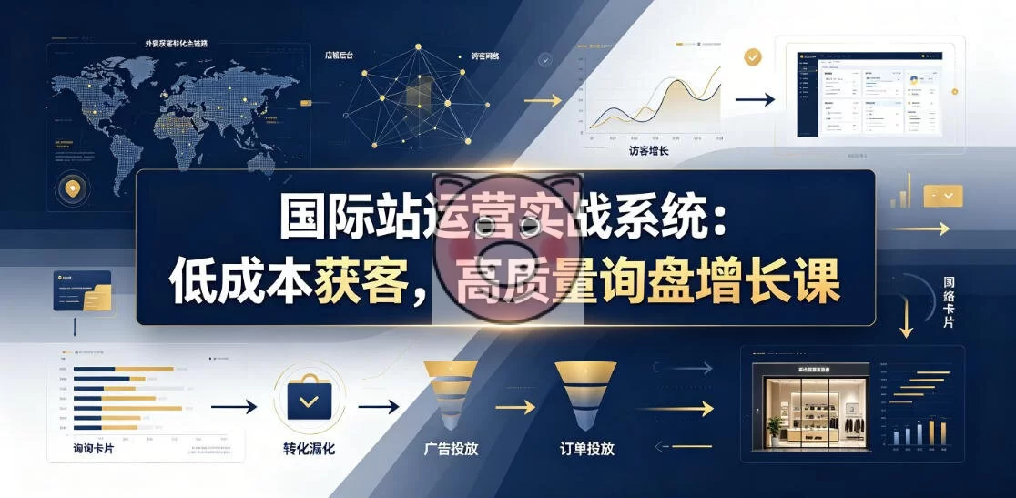 国际站运营实战系统：低成本获客·高质量询盘增长课（更新26年）