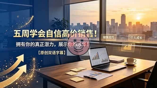 （19071期）五周学会自信高价销售！拥有你的真正潜力，展示你的才华！【原创双语字幕】-小栈博客测试网