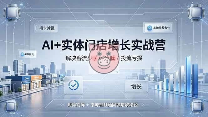（19155期）AI+实体门店增长实战营，解决客流少/评分低/投流亏损；矩阵霸屏+本地推打通同城增收路径-小栈博客测试网