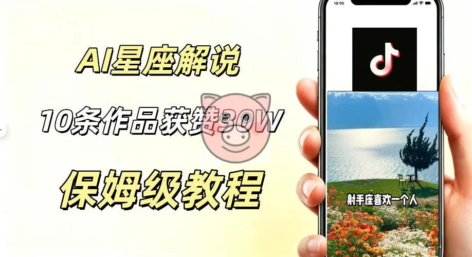 AI制作星座解说视频,10条作品涨赞20W,流量大起号快,适合新手小白操作-小栈博客测试网