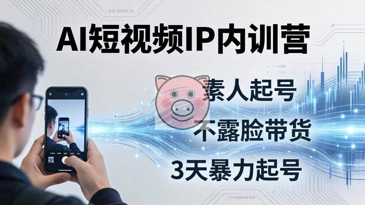 (19208期)2026AI短视频IP内训营-更新:从素人起号到不露脸带货,3天暴力起号全流程拆解-小栈博客测试网