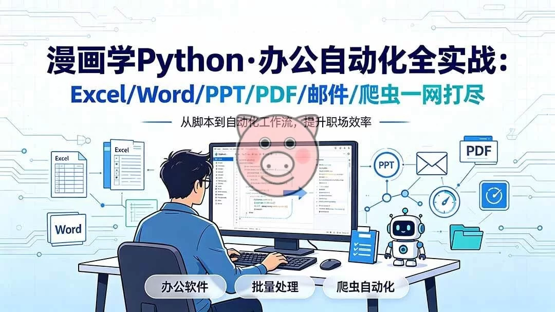 （19270期）漫画学Python·办公自动化全实战：Excel/Word/PPT/PDF/邮件/爬虫一网打尽-小栈博客测试网