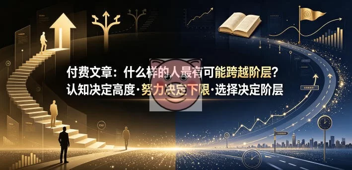 付费文章：什么样的人最有可能跨越阶层？认知决定高度·努力决定下限·选择决定阶层-小栈博客测试网
