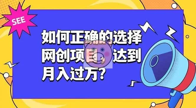 （19176期）如何正确的选择网创项目，达到月入过万？，本课程教你正确选择项目。-小栈博客测试网