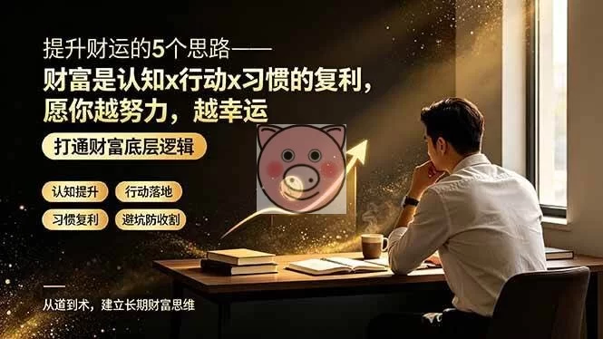 (19233期)付费文章:提升财运的5个思路——财富是认知x行动x习惯的复利,愿你越努力,越幸运-小栈博客测试网
