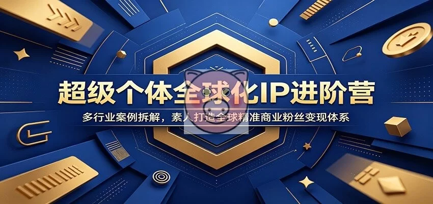 超级个体全球化IP进阶营:多行业案例拆解,素人打造全球精准商业粉丝变现体系-小栈博客测试网