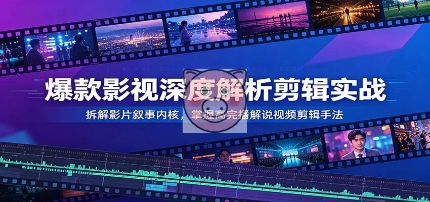 爆款影视深度解析剪辑实战:拆解影片叙事内核,掌握高完播解说视频剪辑手法-小栈博客测试网