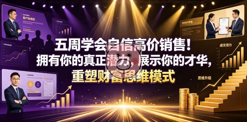五周学会自信高价销售!拥有你的真正潜力,展示你的才华,重塑财富思维模式【原创双语字幕】-小栈博客测试网