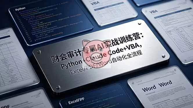 (19268期)财会审计专属 AI实战训练营-更新:Python+Claude Code+VBA,Excel/PDF/Word自动化全流程-小栈博客测试网