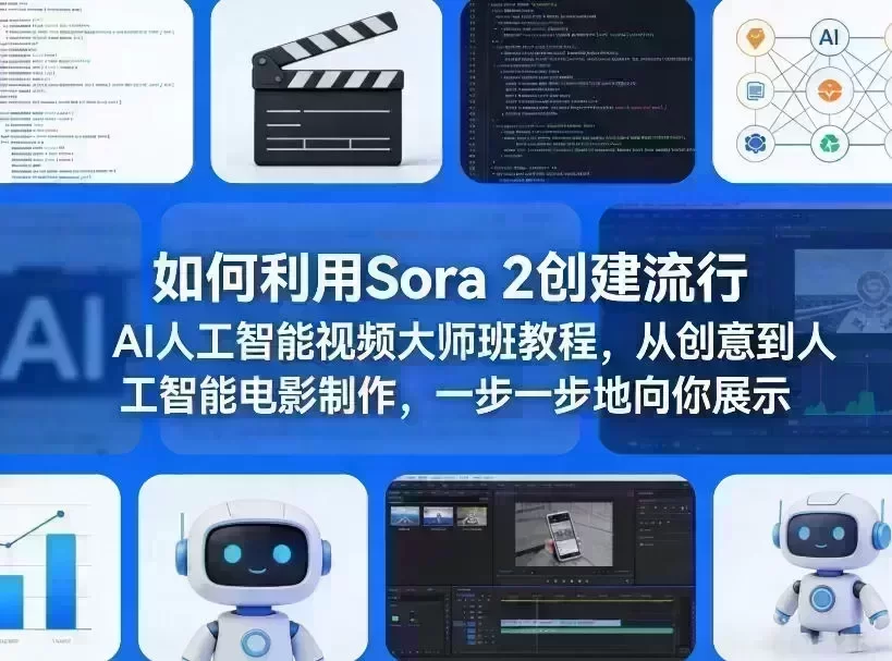 如何利用Sora 2创建流行AI人工智能视频大师班教程,从创意到人工智能电影制作,一步一步地向你展示 一张Sora 2生成的美少女AI视频截图,画风精致梦幻。