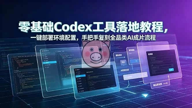 （19152期）零基础Codex工具落地教程，一键部署环境配置，手把手复刻全品类AI成片流程-小栈博客测试网