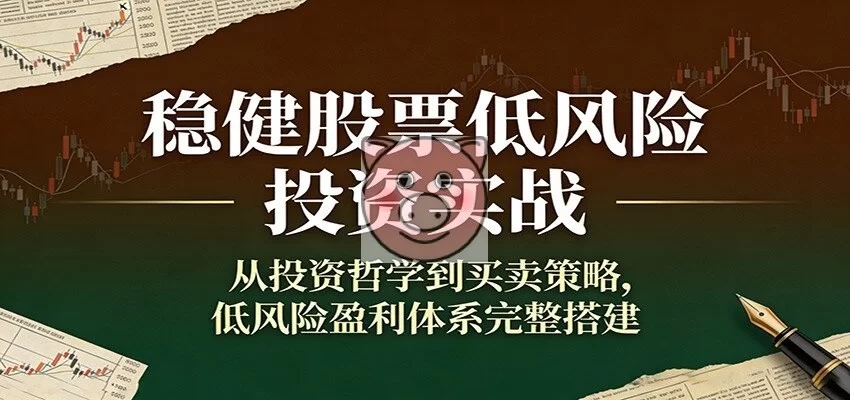 稳健股票低风险投资实战:从投资哲学到买卖策略,低风险盈利体系完整搭建-小栈博客测试网