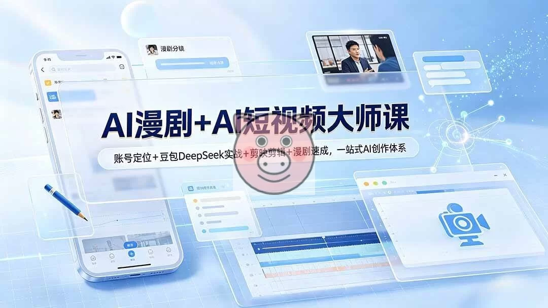 (19147期)AI漫剧+AI短视频大师课:账号定位+豆包DeepSeek实战+剪映剪辑+漫剧速成,一站式AI创作体系-小栈博客测试网