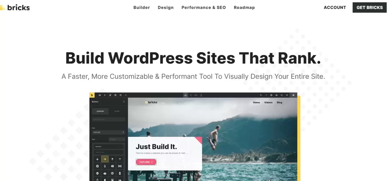 WordPress主题–Bricks Builder v2.3 破解版,自带可视化编辑器的主题 Bricks Builder v2.3 可视化建站主题界面截图