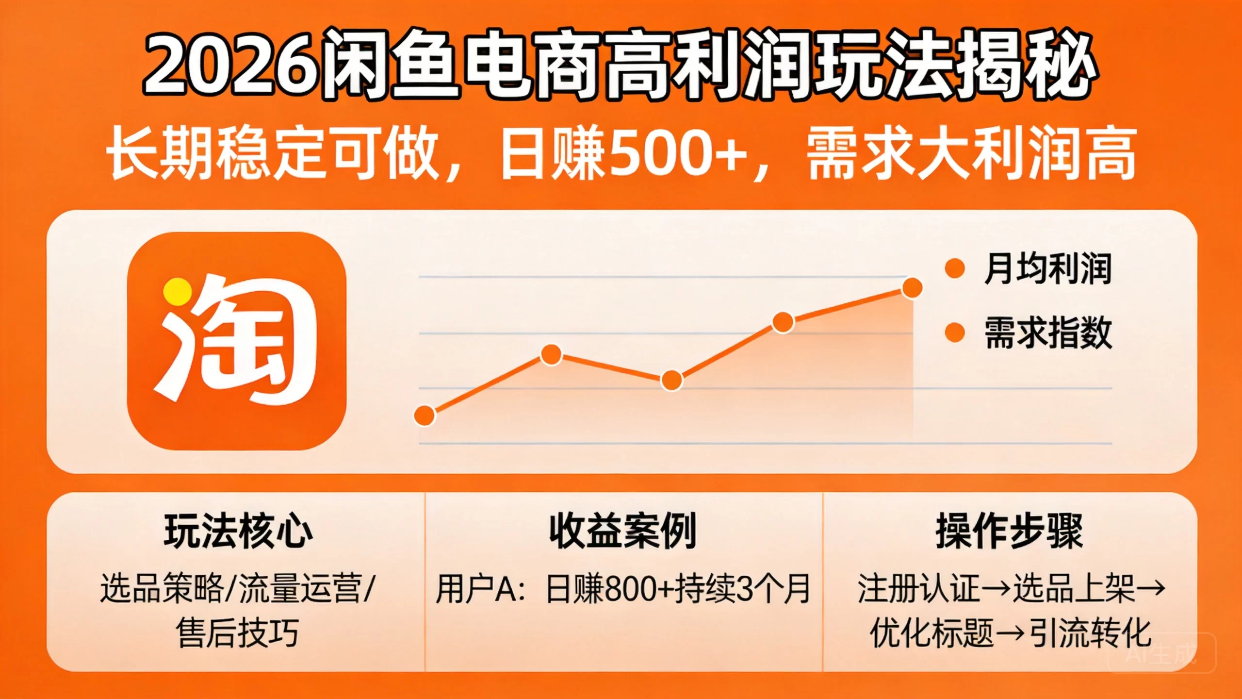 6闲鱼电商高利润玩法,长期稳定日赚500+一单3-小栈博客测试网