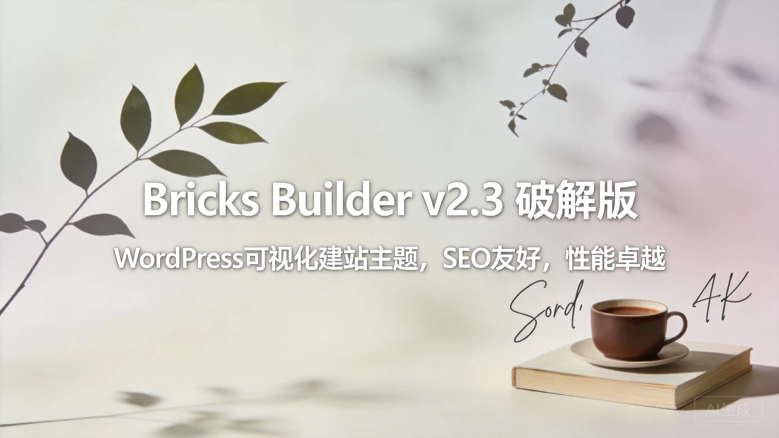 Bricks Builder v2.3 破解版:WordPress可视化建站主题,SEO友好,性能卓越-小栈博客测试网