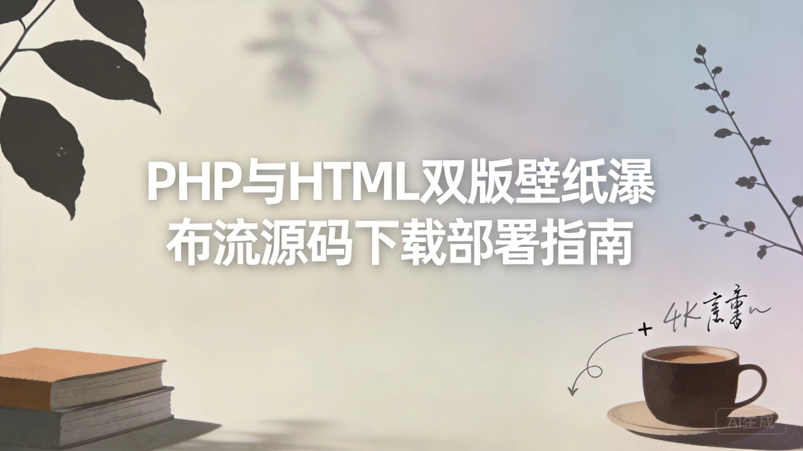 PHP与HTML双版壁纸瀑布流源码下载部署指南-小栈博客测试网