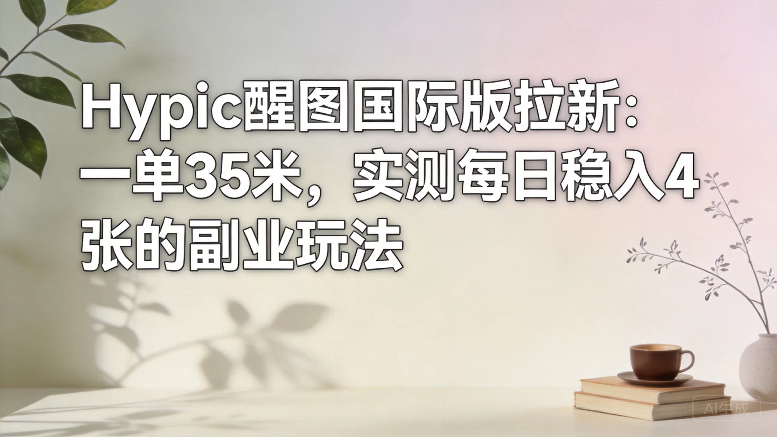 Hypic醒图国际版拉新:一单35米,实测每日稳入4张的副业玩法-小栈博客测试网
