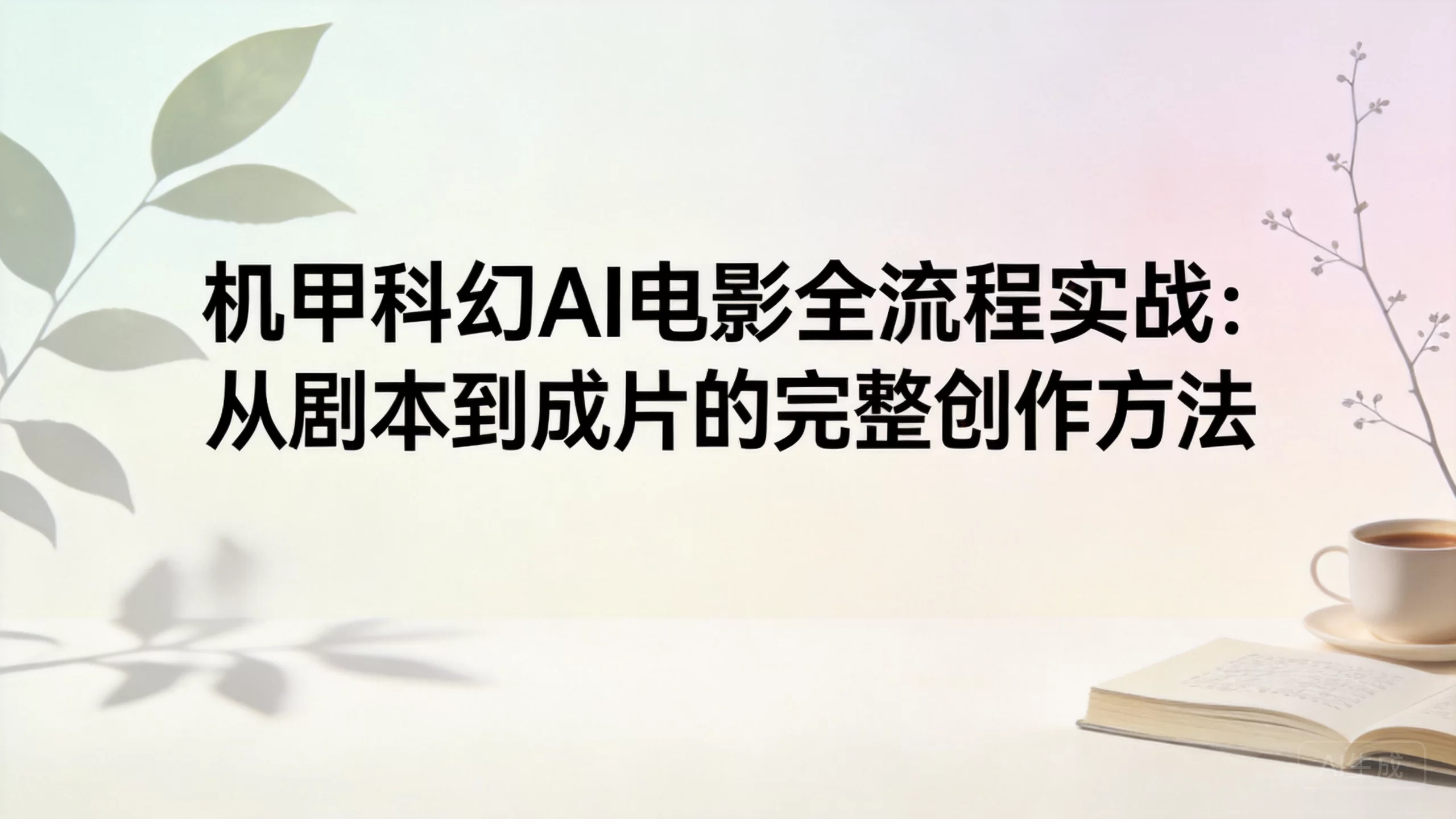 机甲科幻AI电影全流程实战:从剧本到成片的完整创作方法-小栈博客测试网