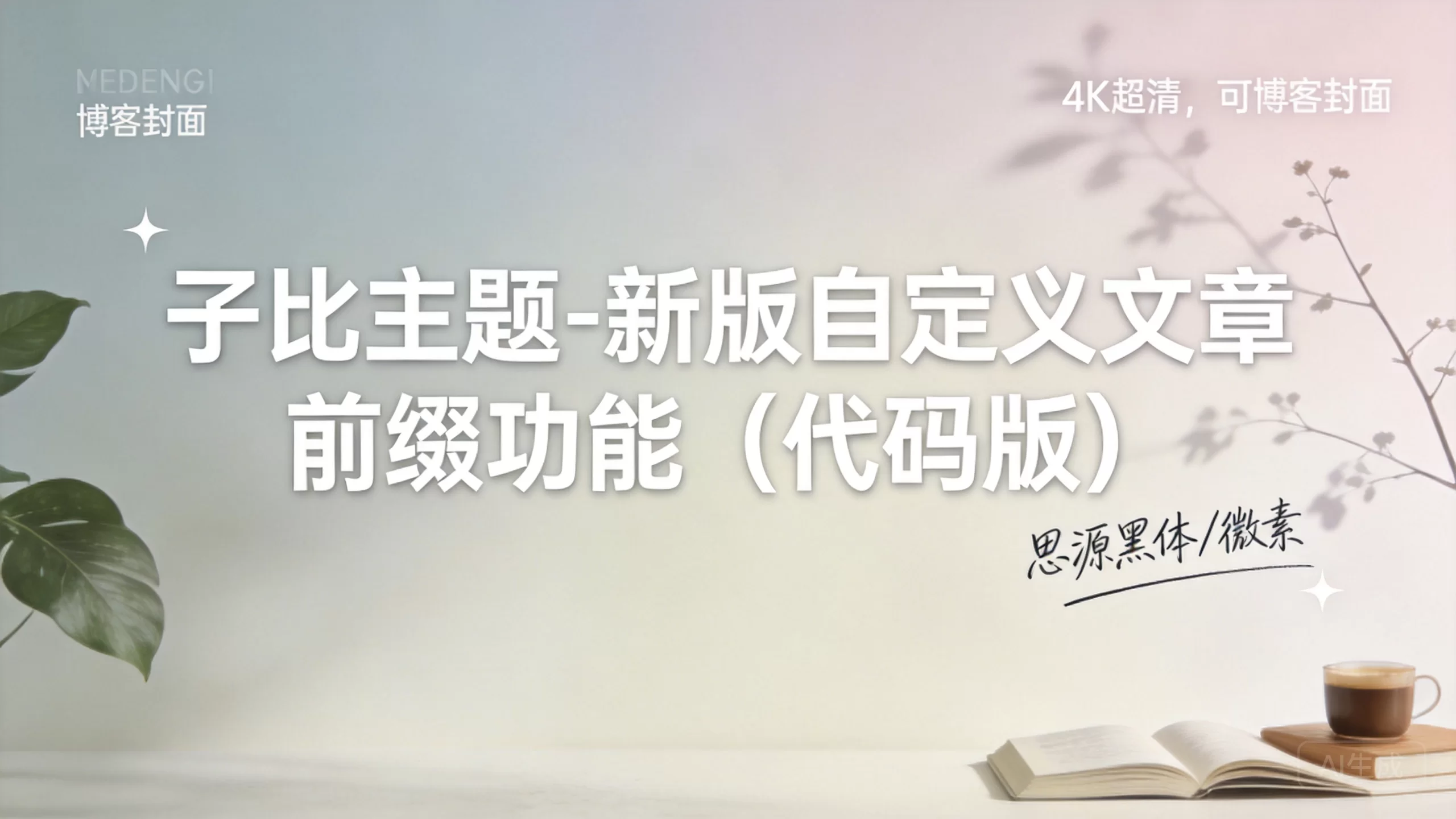子比主题自定义文章前缀功能:代码版实现与配置指南-小栈博客测试网